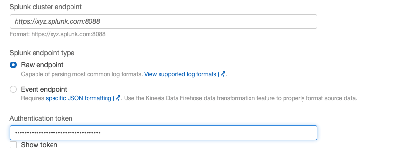 Configuring Kinesis Data Firehose delivery stream with Splunk (2)